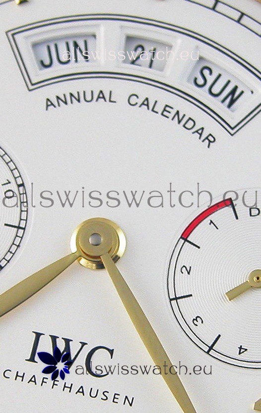 IMG_9081 IWC Portugieser Annual Calender White Dial Yellow Gold IW503502 1:1 Mirror Replica 4