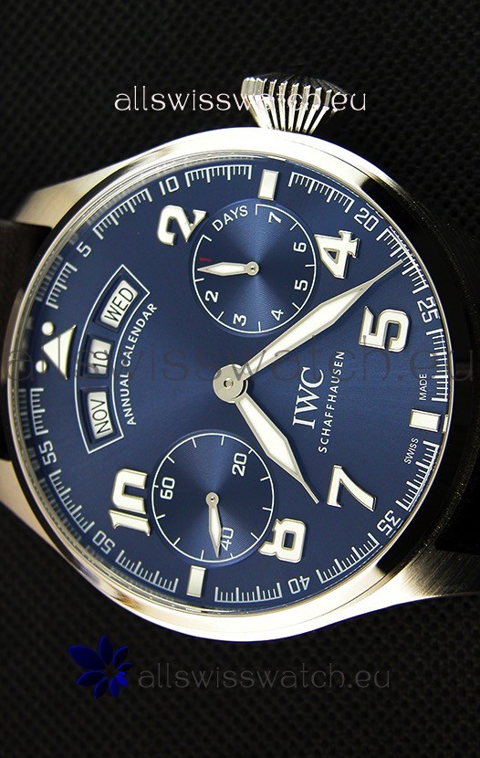 IMG_9081 IWC Big Pilot Annual Calender Steel Blue Le Petit Prince Edition 1:1 Mirror Replica 4