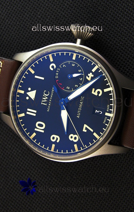 IMG_9081 IWC Big Pilot's IW501004 Heritage Titanium - Functional Power Reserve 1:1 Mirror Replica 4