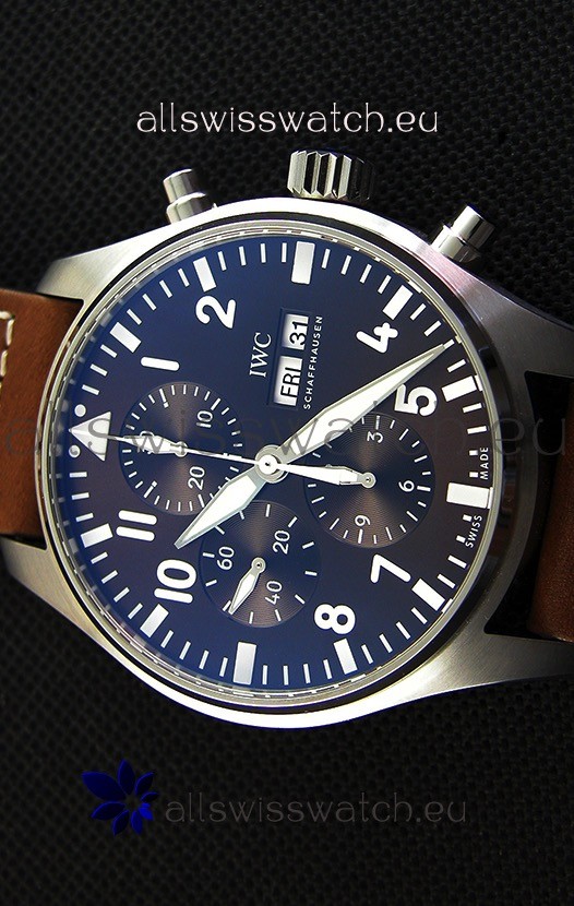 IMG_9081 IWC Pilot's Chronograph IW377713 Antoine De Saint Exupéry1:1 Mirror Replica 4