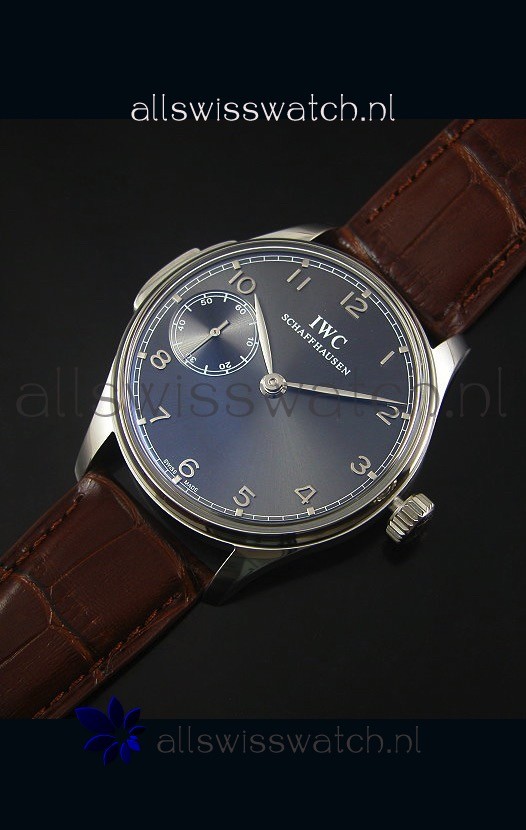 IMG_9081 IWC Portuguese Handwind Ref# IW5242 1:1 Mirror Grey Dial Replica 4