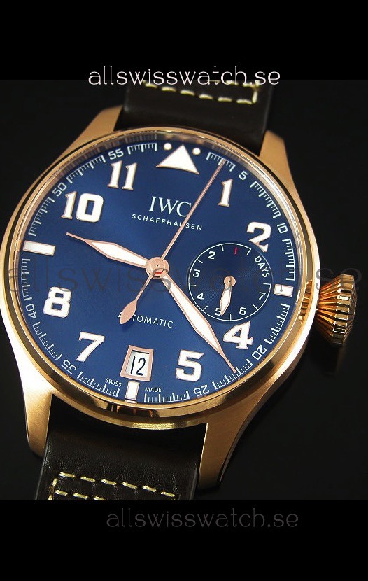 IMG_9081 IWC Big Pilot Rose Gold - Functional Power Reserve 1:1 Mirror Replica 4