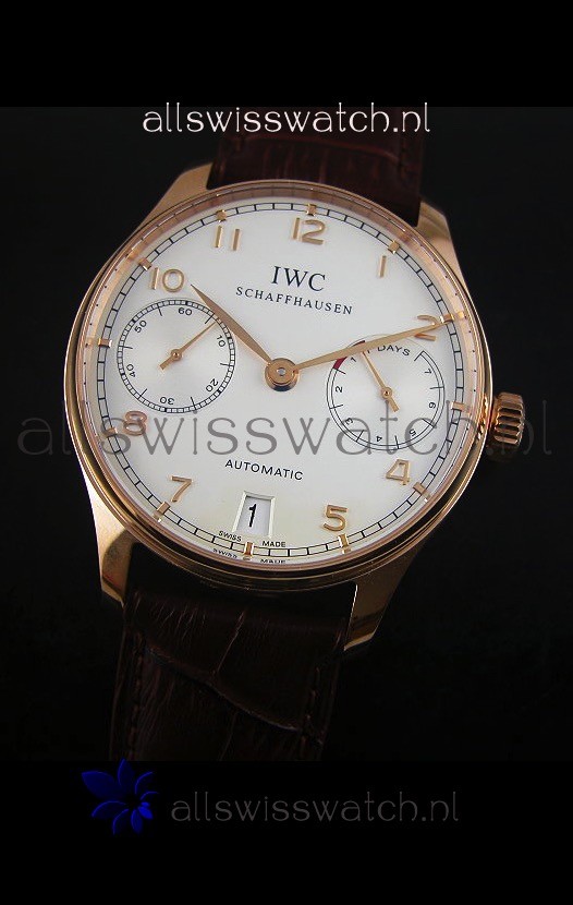 IMG_9081 IWC Portugieser IW500701 Automatic in White Dial - Updated 1:1 Mirror Replica 4