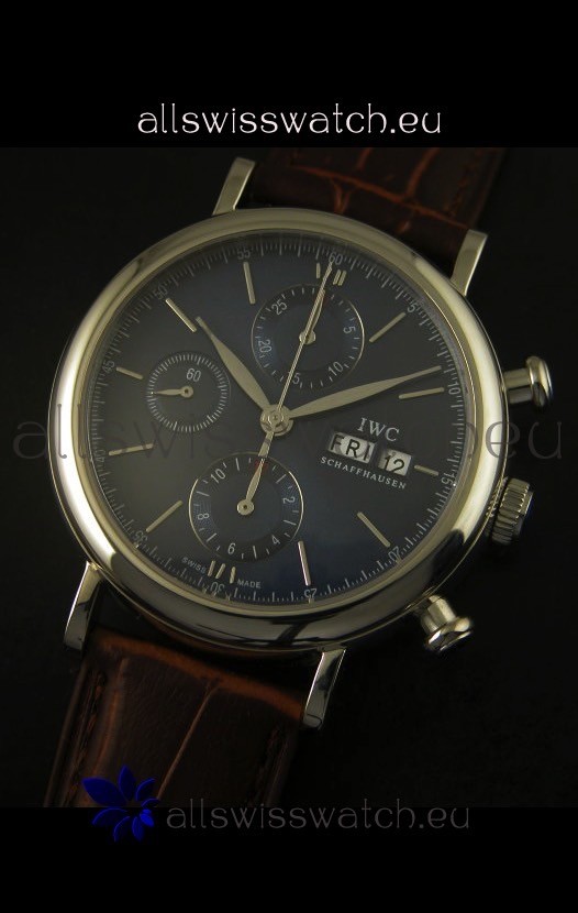IMG_9081 IWC Portofino Chronograph in Steel Case Grey Dial Replica 4