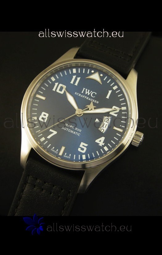 IMG_9081 IWC Mark XVII Stainless Steel Blue Dial Replica 4