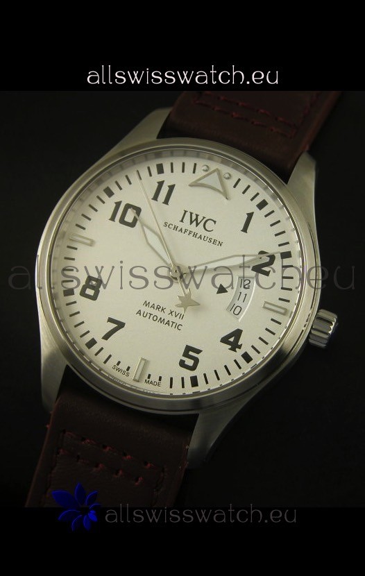 IMG_9081 IWC Mark XVII Stainless Steel White Dial Replica 4