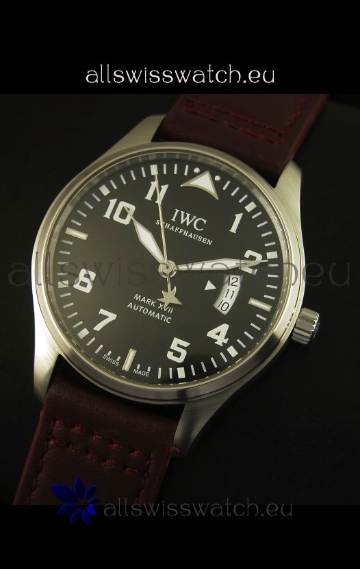 IMG_9081 IWC Mark XVII Stainless Steel Black Dial Replica 4