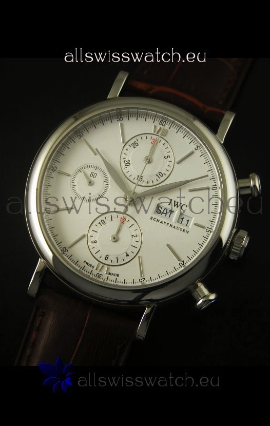 IMG_9081 IWC Portofino Chronograph in Steel Case White Dial Replica 4