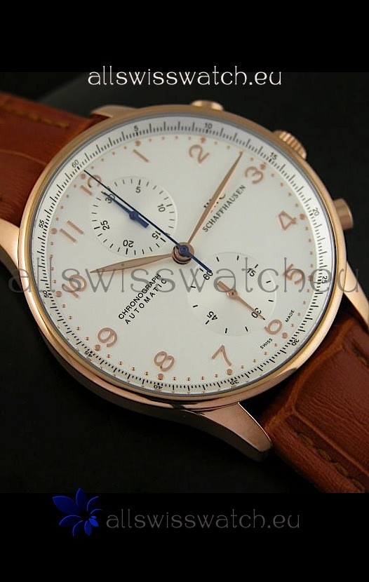 IWC Portuguese Chronographin Pink Gold - 1:1 Mirror Edition Replica 4