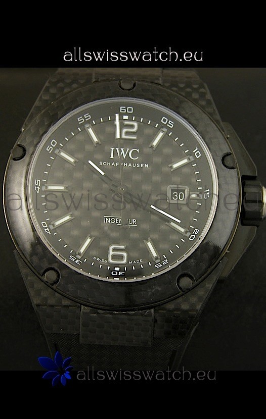 IMG_9081 IWC Ingenieur Carbon Casingin Black Carbon Dial Replica 4