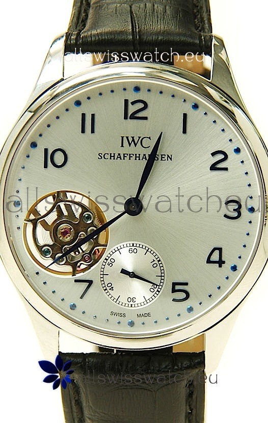 IMG_9081 IWC Portuguese Tourbillonin Silver Dial Replica 4