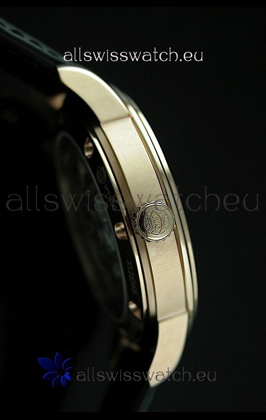 IMG_9081 IWC Schaffhausen Ingenuier Vintage Automatic Rose Gold in Black Dial Replica 4