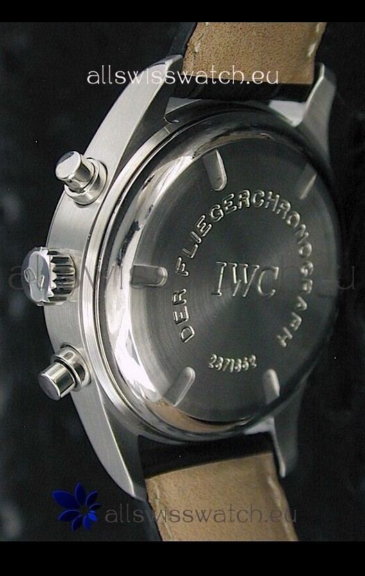 IMG_9081 IWC Der Flieger Chronographin Silver White Dial Replica 4