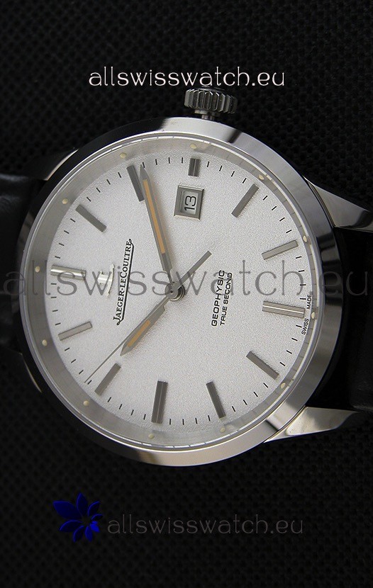 IMG_9081 Jaeger LeCoultre Geophysic True Second Steel Case White Dial Replica 4