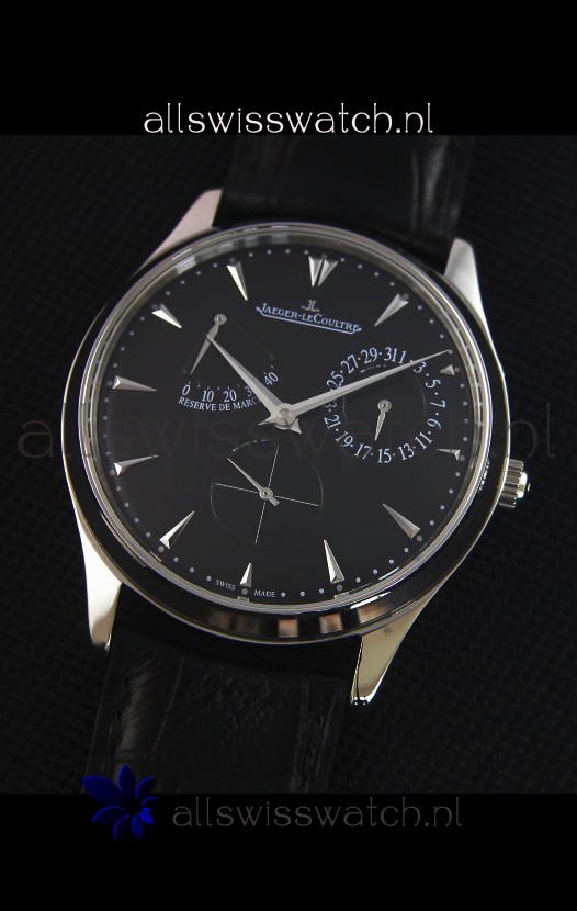 IMG_9081 Jaeger-LeCoultre Master Ultra Thin Réserve De Marche Black Dial 1:1 Mirror Replica 4