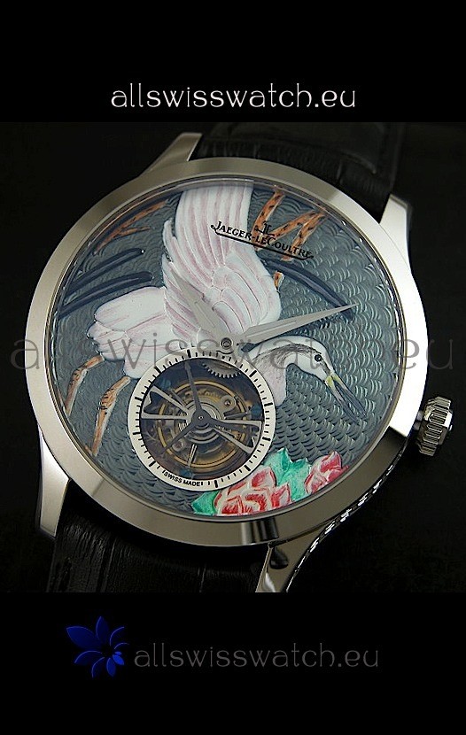 IMG_9081 Jaeger LeCoultre Porcelain Crane Flying Tourbillon - MIRROR Replica 4