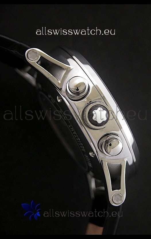 IMG_9081 Mont Blanc Meisterstuck Timewalker in Black Dial Replica 4