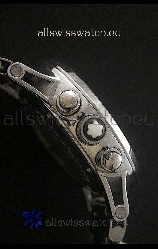 IMG_9081 Mont Blanc Meisterstuck FlyBack chronometer in Steel Casing Replica 4
