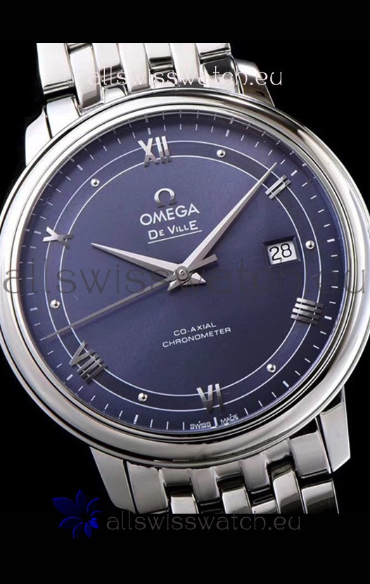 Omega De Ville Prestige Co-Axial 36.8MM Blue Dial 1:1 Mirror Replica 4