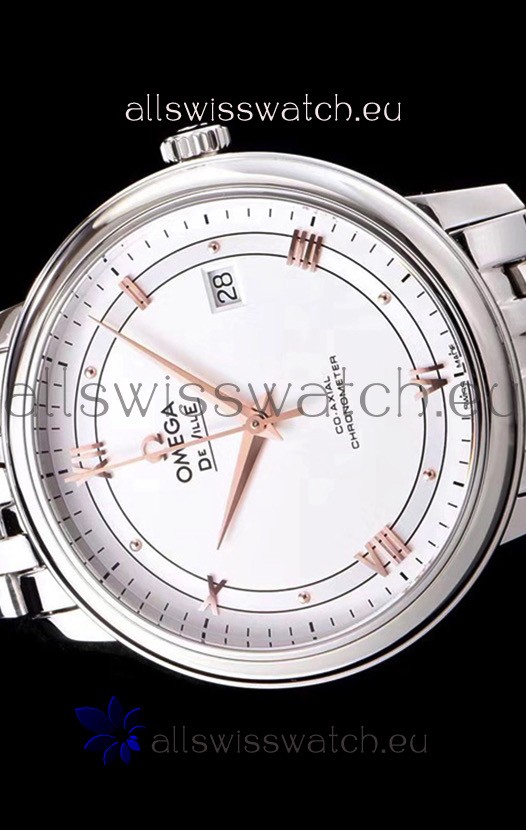 IMG_9081 Omega De Ville Prestige Co-Axial 36.8MM White Dial 1:1 Mirror Replica 4