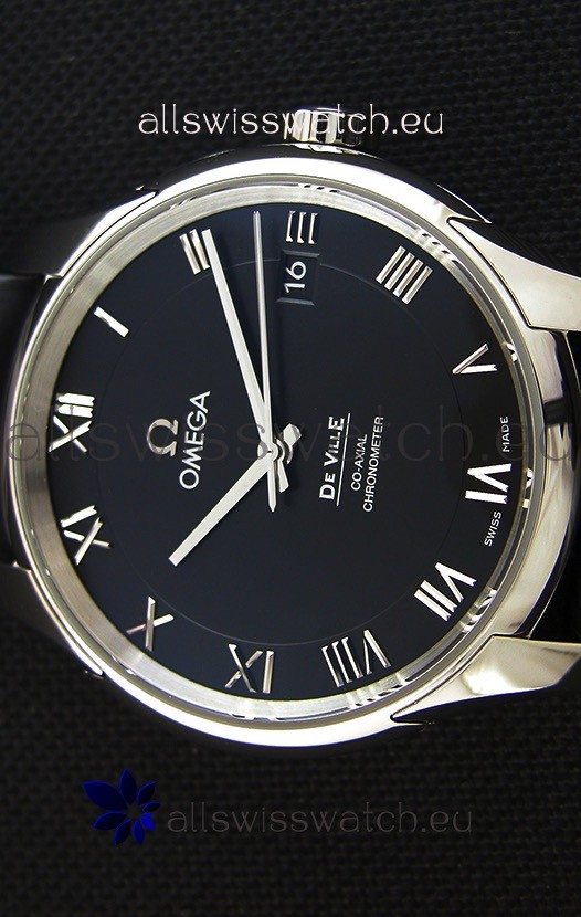 IMG_9081 Omega De-Ville Annual Calendar Co-Axial1:1 Mirror Edition in Black Dial Replica 4
