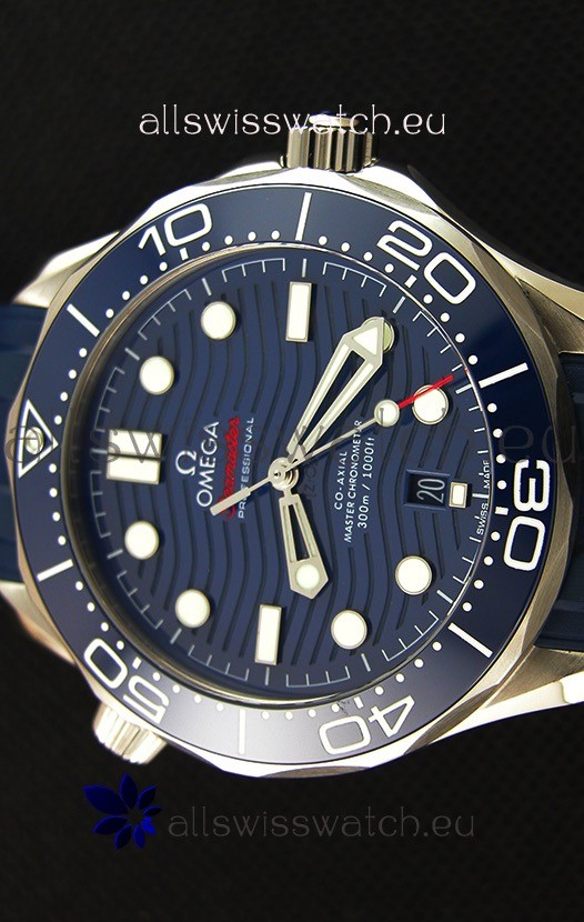 IMG_9081 Omega Seamaster 300M Co-Axial Master Chronometer BLUE 1:1 Mirror Replica 4