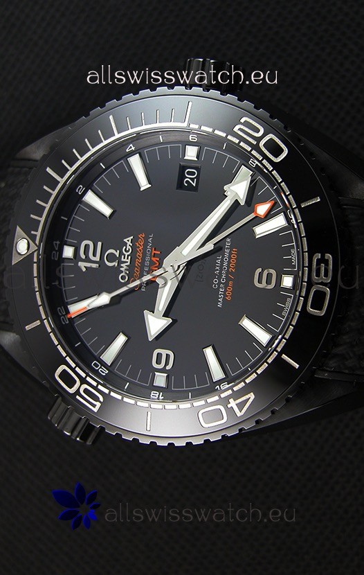 IMG_9081 Omega Seamaster Planet Ocean Deep Black GMT 45.5MM 1:1 Mirror Replica 4