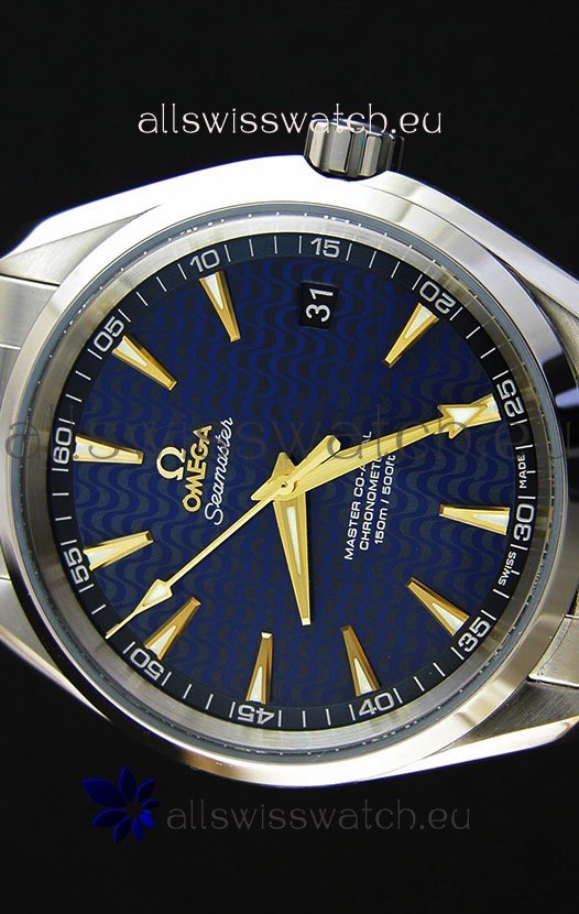 IMG_9081 Omega Seamaster Aqua Terra Co-Axial Blue Limited Edition 1:1 Mirror Replica 4