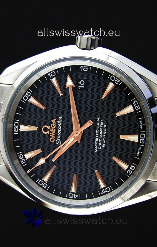 IMG_9081 Omega Seamaster Aqua Terra Co-Axial Black Limited Edition 1:1 Mirror Replica 4