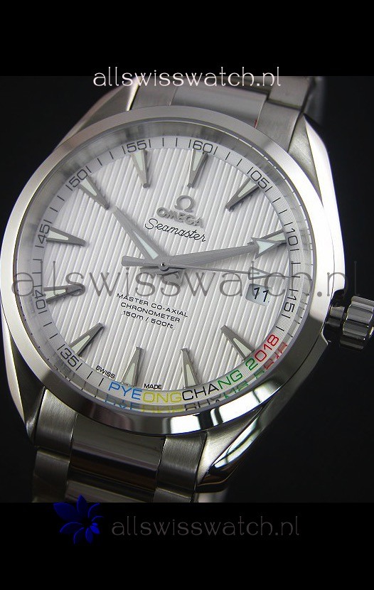 IMG_9081 Omega Seamaster Master Co-Axial 2018 Pyeongchang Olympics Edition Replica 4