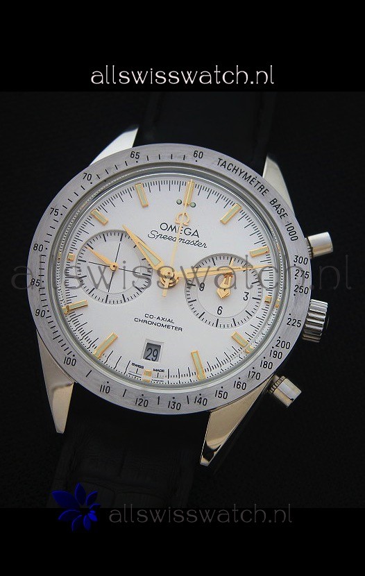Omega Speedmaster 57 Co-Axial Chronograph in Leather Strap Replica 4