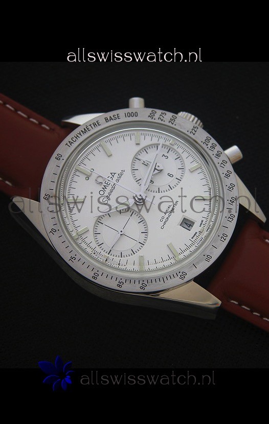 IMG_9081 Omega Speedmaster 57 Co-Axial Chronograph in Leather Strap Replica 4