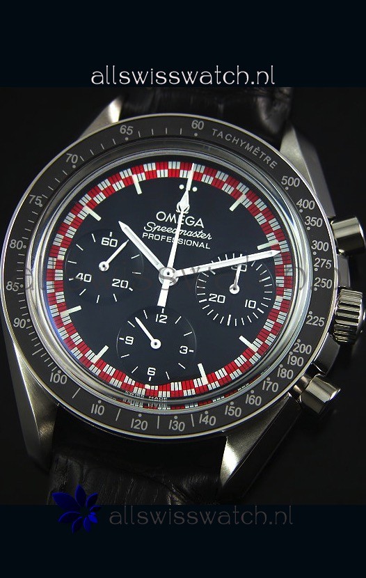 IMG_9081 Omega Speedmaster Tintin Moonwith Leather Strap Replica 4