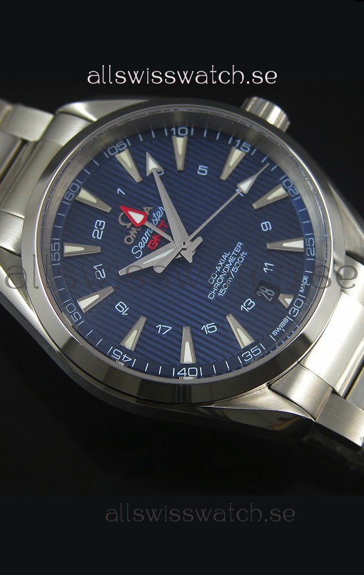 IMG_9081 Omega Seamaster COAX GMT Stainless Steel in Blue Dial Replica 4