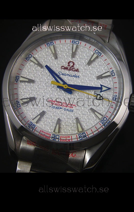 IMG_9081 Omega Seamaster Master Co-Axial Aqua Terra 007 Spectre 15007 Gauss Edition Replica 4