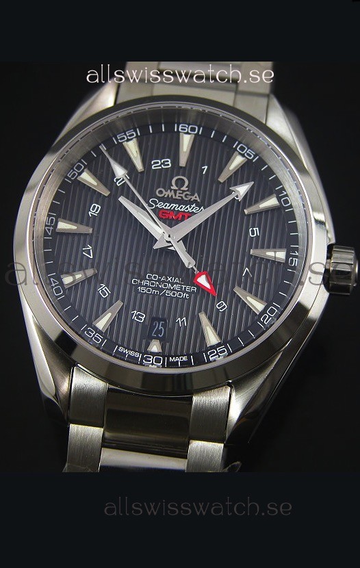 IMG_9081 Omega Seamaster COAX GMT Stainless Steel in Black Dial Replica 4
