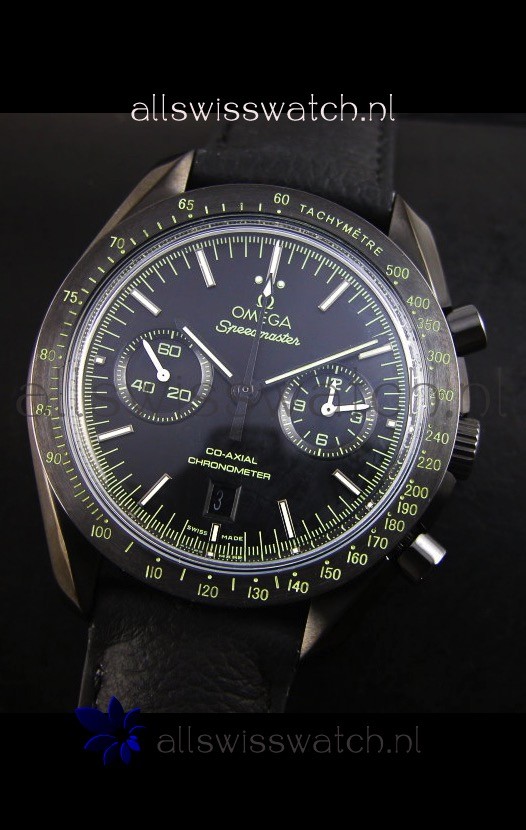 IMG_9081 Omega Speedmaster Dark Side of the Moon - Pitch Black 1:1 Mirror Replica 4