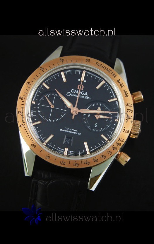 IMG_9081 Omega Speedmaster Moon Co-Axial Two Tone Case - 1:1 Mirror Replica 4