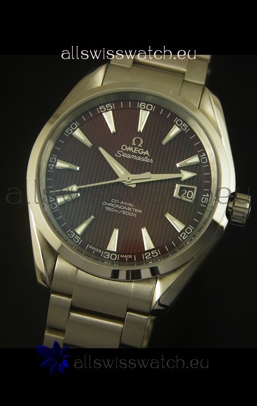Omega Seamaster Aqua Terra Co-Axial Black Dial Replica 4