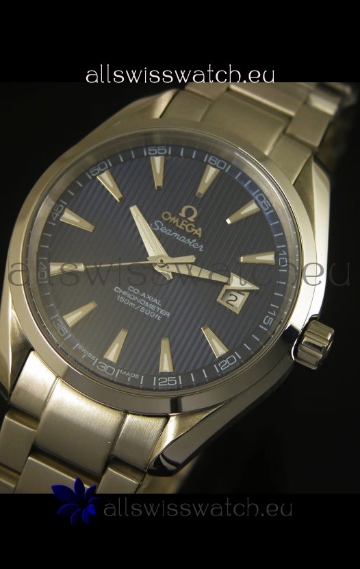IMG_9081 Omega Seamaster Aqua Terra Co-Axial Blue Dial - 1:1 Ultimate Mirror Edition Replica 4