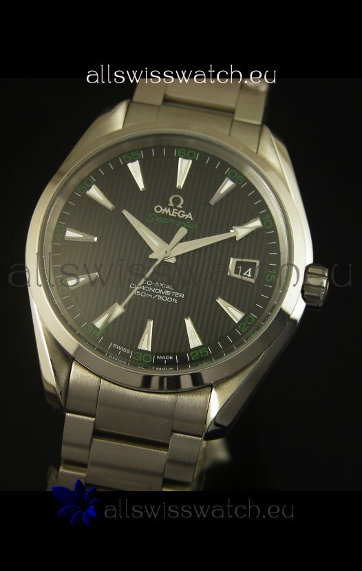 IMG_9081 Omega Seamaster Aqua Terra Co-Axial Black Dial Replica 4