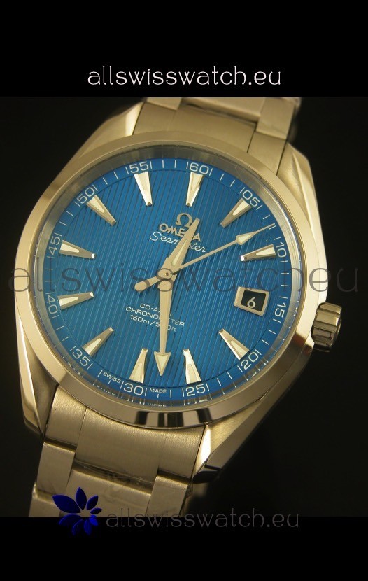 IMG_9081 Omega Seamaster Aqua Terra Co-Axial Blue Dial Replica 4