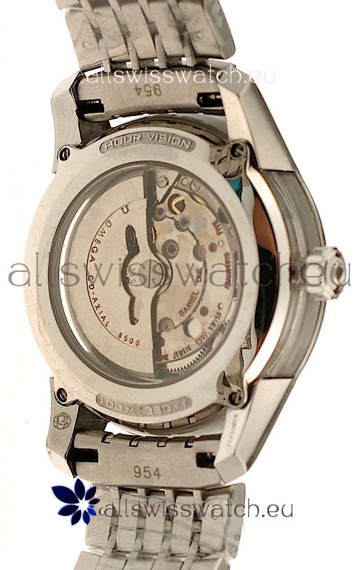 Omega Co Axial De Ville Hour Visionin White Dial Replica 4