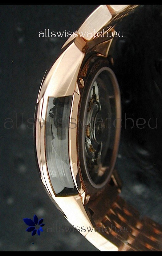 IMG_9081 Omega De Ville Hour Vision in Pink Gold Casing Replica 4