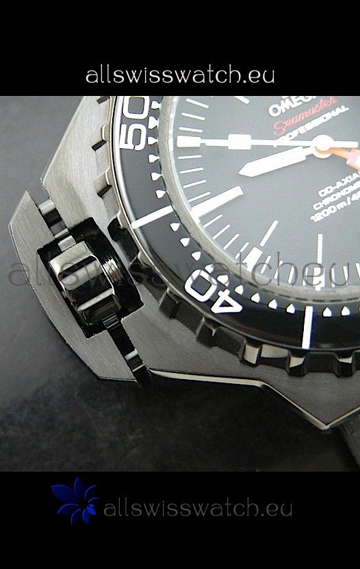 IMG_9081 Omega Seamaster Ploprof in Black Strap Replica 4
