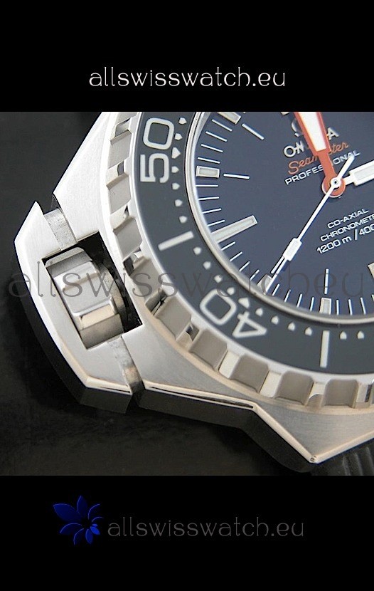 IMG_9081 Omega Seamaster Ploprof in Black Strap Replica 4