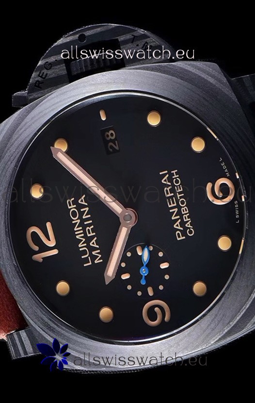 IMG_9081 Panerai Luminor Marina PAM661 Carbotech 1:1 Mirror 2020 Improved Version Replica 4