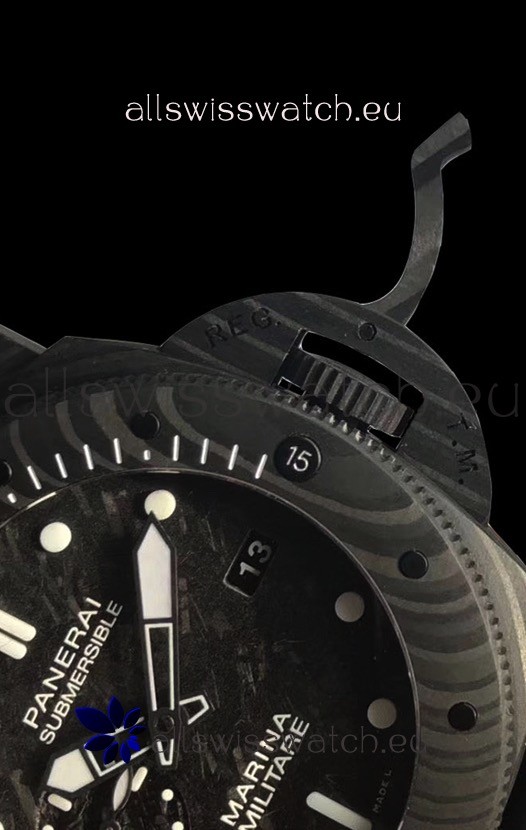 Panerai Submersible Marina Militare Carbotech 47MM 1:1 Mirror Replica 4