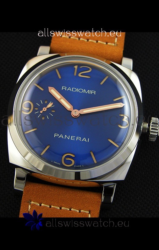 IMG_9081 Panerai Radiomir PAM690 1940 Steel Blue Dial 1:1 Mirror Replica 4
