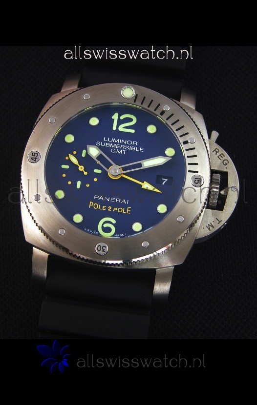 IMG_9081 Panerai Luminor Submersible GMT PAM719 Pole 2 Pole Edition 1:1 Mirror Replica 4